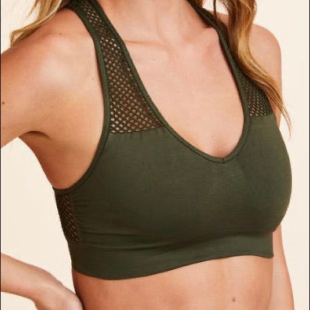 Alala ESSENTIAL SEAMLESS BRA - Army